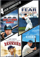 4 Film Favorites: Classic Baseball: Bang The Drum Slowly / Fear Strikes Out / Cobb