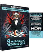 Four Flies On Grey Velvet (4 Mouches de Velours Gris): Limited Edition (4K Ultra HD-FR)(SteelBook)