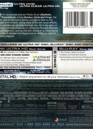 Exodus: Gods And Kings (4K Ultra HD/Blu-ray)