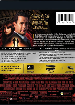 Inferno (2016)(4K Ultra HD/Blu-ray)