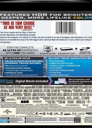 American Made (4K Ultra HD/Blu-ray)