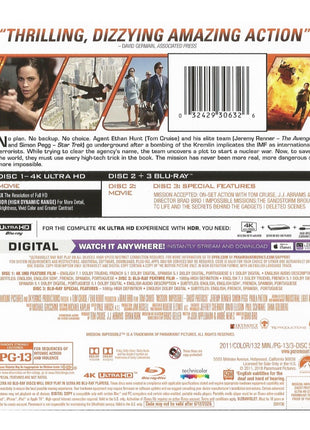 Mission: Impossible - Ghost Protocol (4K Ultra HD/Blu-ray)