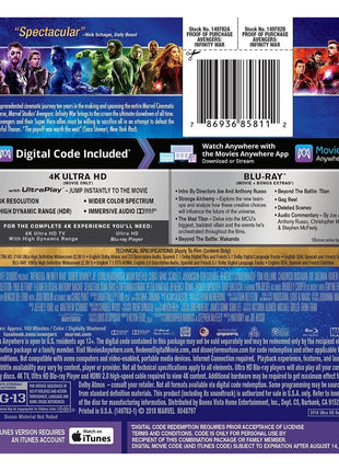 Avengers: Infinity War (4K Ultra HD/Blu-ray)