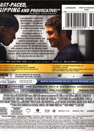 Law Abiding Citizen (4K Ultra HD/Blu-ray)