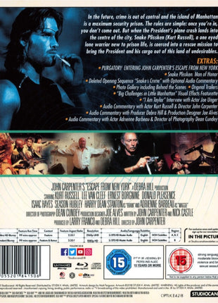 Escape From New York: Limited DigiPack Edition (4K Ultra HD-UK/Blu-ray-UK/CD)