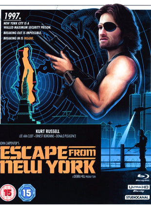 Escape From New York: Limited DigiPack Edition (4K Ultra HD-UK/Blu-ray-UK/CD)