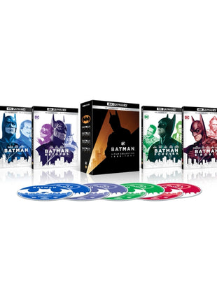 Batman 4-Film Collection 1989-1997 (4K Ultra HD/Blu-ray): Batman / Batman Returns / Batman Forever / Batman And Robin