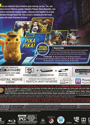 Pokemon Detective Pikachu (4K Ultra HD/Blu-ray)