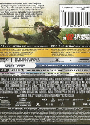 Rambo: Extended Cut (4K Ultra HD/Blu-ray)