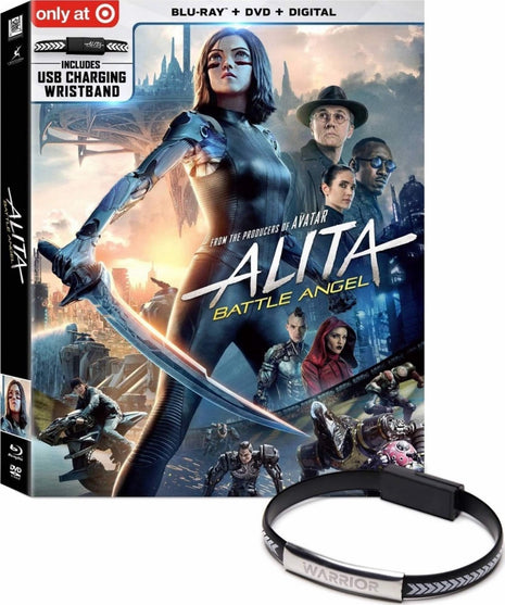 Alita: Battle Angel: Limited Edition (Blu-ray/DVD)(w/USB Charging Wristband)
