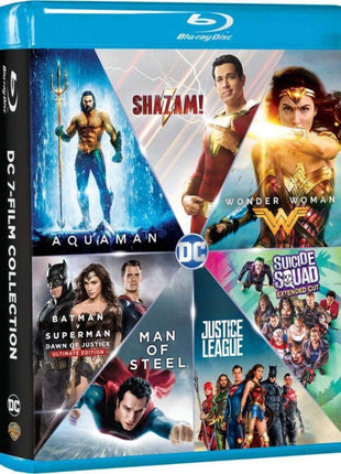 DC 7-Film Collection (Blu-ray): Man Of Steel / Batman v Superman: Dawn Of Justice / Suicide Squad / Wonder Woman / Justice League / Aquaman / Shazam!