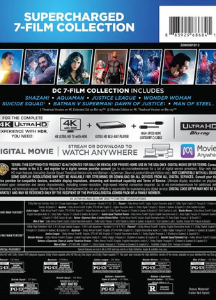 DC 7-Film Collection (4K Ultra HD/Blu-ray): Man Of Steel / Batman v Superman: Dawn Of Justice / Suicide Squad / Wonder Woman / Justice League / Aquaman / Shazam!