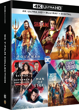 DC 7-Film Collection (4K Ultra HD/Blu-ray): Man Of Steel / Batman v Superman: Dawn Of Justice / Suicide Squad / Wonder Woman / Justice League / Aquaman / Shazam!
