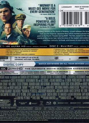 Midway (2019)(4K Ultra HD/Blu-ray)