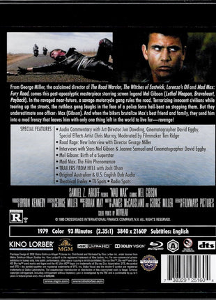 Mad Max (4K Ultra HD/Blu-ray)