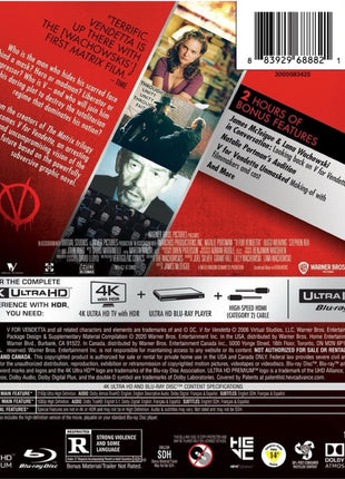 V For Vendetta (4K Ultra HD/Blu-ray)