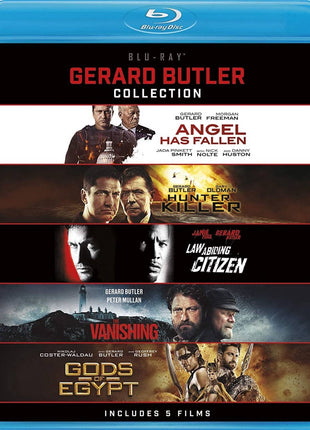 Gerard Butler: 5-Film Collection (Blu-ray): Angel Has Fallen / Hunter Killer / Law Abiding Citizen / The Vanishing / Gods Of Egypt