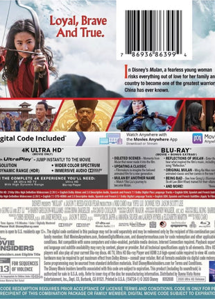Mulan (2020)(4K Ultra HD/Blu-ray)
