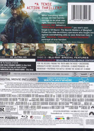 13 Hours: The Secret Soldiers Of Benghazi: Limited Edition (4K Ultra HD/Blu-ray)(SteelBook)