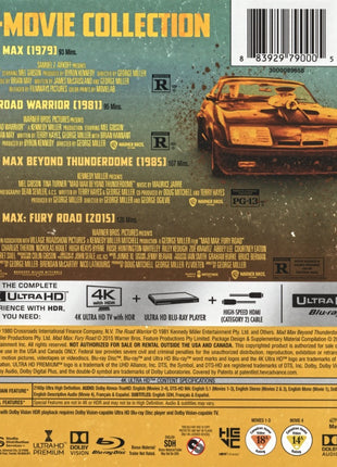 Mad Max Anthology (4K Ultra HD)(ReIssue)