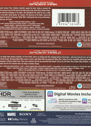 Amazing Spider-Man Collection (4K Ultra HD): The Amazing Spider-Man / The Amazing Spider-Man 2