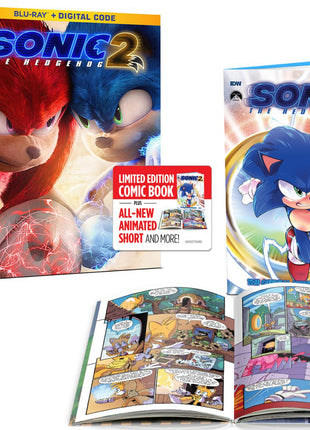 Sonic The Hedgehog 2: Limited Edition (Blu-ray)(w/Comic Book)
