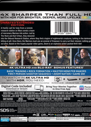 Doom: Unrated Extended Edition (4K Ultra HD/Blu-ray)