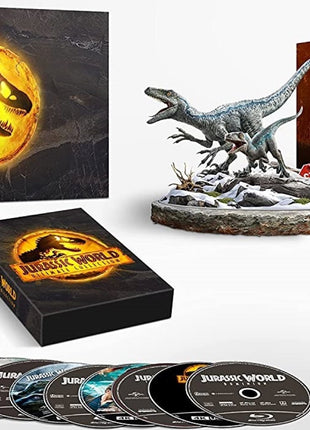 Jurassic World Ultimate Collection: Limited Giftset (4K Ultra HD/Blu-ray)(w/Velociraptor Statue): Jurassic Park / The Lost World: Jurassic Park / Jurassic Park III / Jurassic World / Fallen Kingdom / Dominion