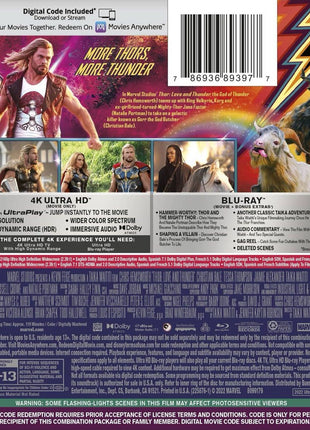 Thor: Love And Thunder (4K Ultra HD/Blu-ray)