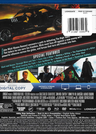 John Wick: Chapter 4: Limited Edition (Blu-ray/DVD)(w/Exclusive Packaging)