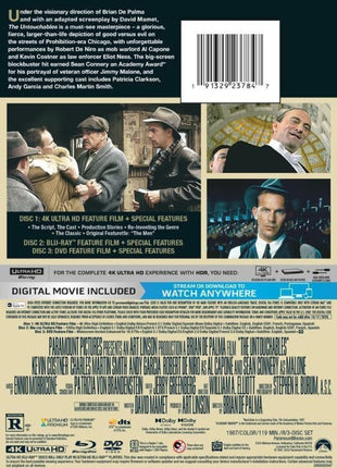 Untouchables (4K Ultra HD/Blu-ray/DVD)