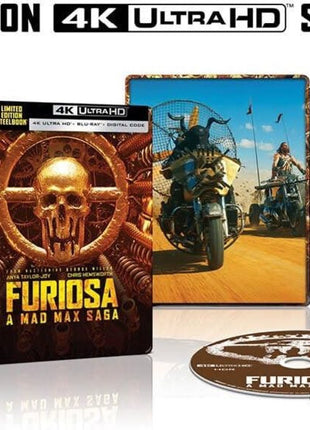 Furiosa: A Mad Max Saga: Limited Edition (4K Ultra HD/Blu-ray)(SteelBook: Goldskull)