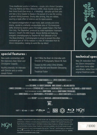 Joyride: Limited Edition (1977)(Blu-ray)