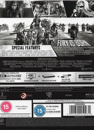 Furiosa: A Mad Max Saga: Black And Chrome Edition: Limited Edition (4K Ultra HD-UK)(SteelBook)