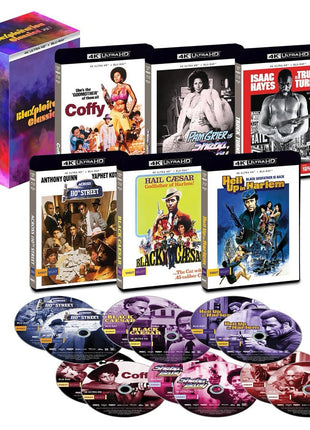 Blaxploitation Classics Vol.1 (4K Ultra HD/Blu-ray): Across 110th Street / Black Caesar / Hell Up In Harlem / Coffy / Sheba, Baby / Truck Turner
