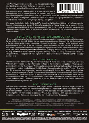 Dark City: Limited Edition (4K Ultra HD)