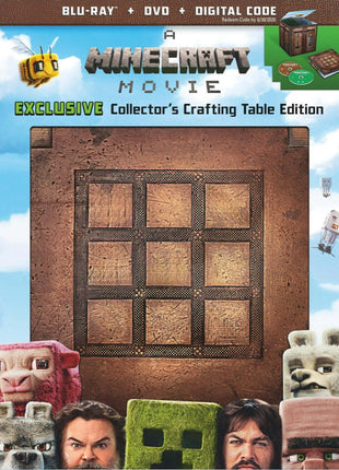 Minecraft Movie: Collector’s Crafting Table Limited Edition (Blu-ray/DVD)