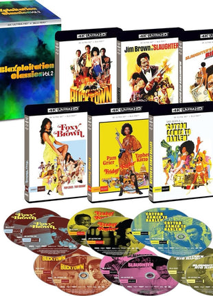 Blaxploitation Classics Vol.2 (4K Ultra HD/Blu-ray): Foxy Brown / Friday Foster / Cotton Comes To Harlem / Bucktown / Slaughter / Slaughter's Big Rip-Off