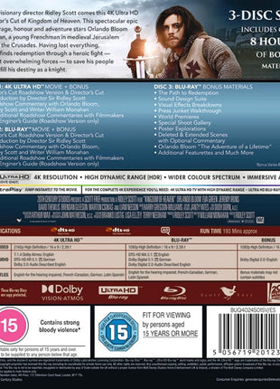 Kingdom Of Heaven: Director's Cut Edition (4K Ultra HD-UK/Blu-ray-UK)