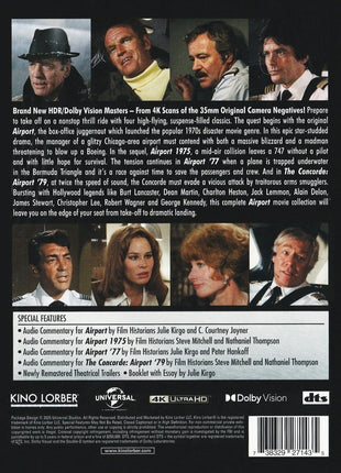 Airport: The Complete 4-Film Collection (4K Ultra HD): Airport / Airport 1975 / Airport '77 / The Concorde: Airport'79