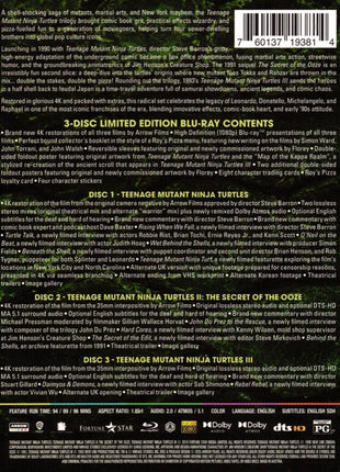 Teenage Mutant Ninja Turtles Trilogy: Limited Edition (Blu-ray): Teenage Mutant Ninja Turtles / Teenage Mutant Ninja Turtles II: Secret Of The Ooze / Teenage Mutant Ninja Turtles III