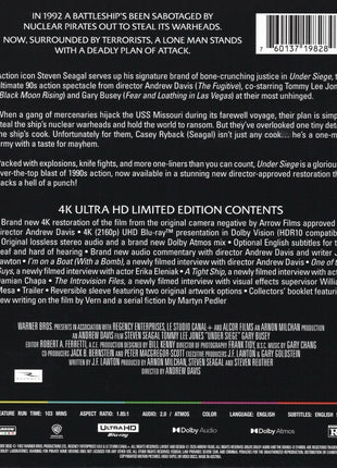 Under Siege: Limited Edition (4K Ultra HD)