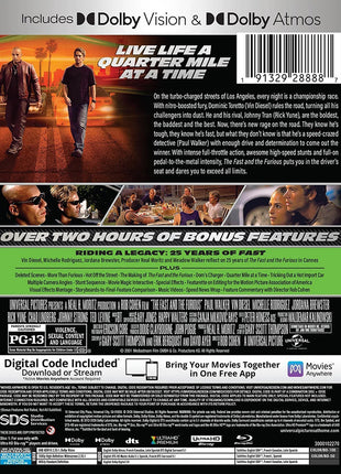 Fast And The Furious: 25th Anniversary Limited Edition (4K Ultra HD/Blu-ray)(SteelBook)