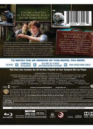 Fantastic Beasts And Where To Find Them 3D (Blu-ray 3D/Blu-ray)(Reissue)
