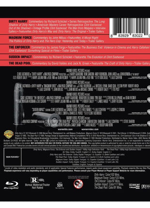 Dirty Harry Collection (Blu-ray): Dirty Harry / Dead Pool / The Enforcer / Magnum Force / Sudden Impact