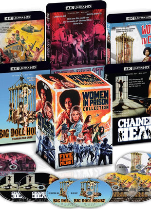 Women in Prison Collection (4K Ultra HD/Blu-ray): The Big Doll House / Women In Cages / Chained Heat / Jungle Warriors / Red Heat