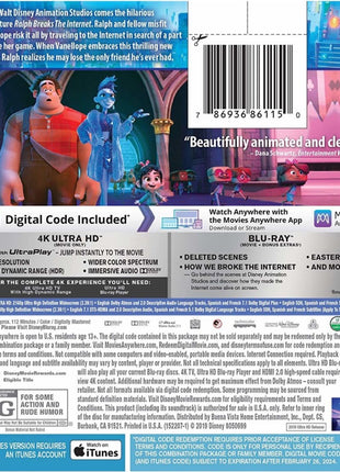Ralph Breaks The Internet (4K Ultra HD/Blu-ray)