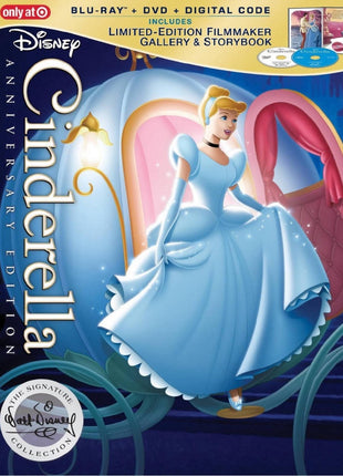 Cinderella: Anniversary Edition: The Signature Collection: Limited Edition (Blu-ray/DVD)(w/Gallery & Story Book)
