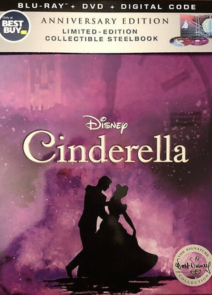 Cinderella: Anniversary Edition: The Signature Collection: Limited Edition (Blu-ray/DVD)(SteelBook)