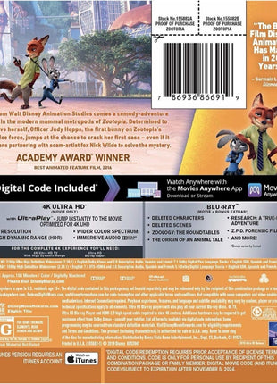 Zootopia (4K Ultra HD/Blu-ray)